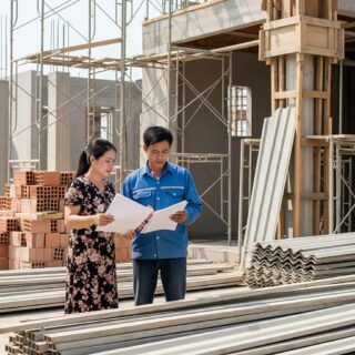 kiểm tra tiến độ với nhà thầu