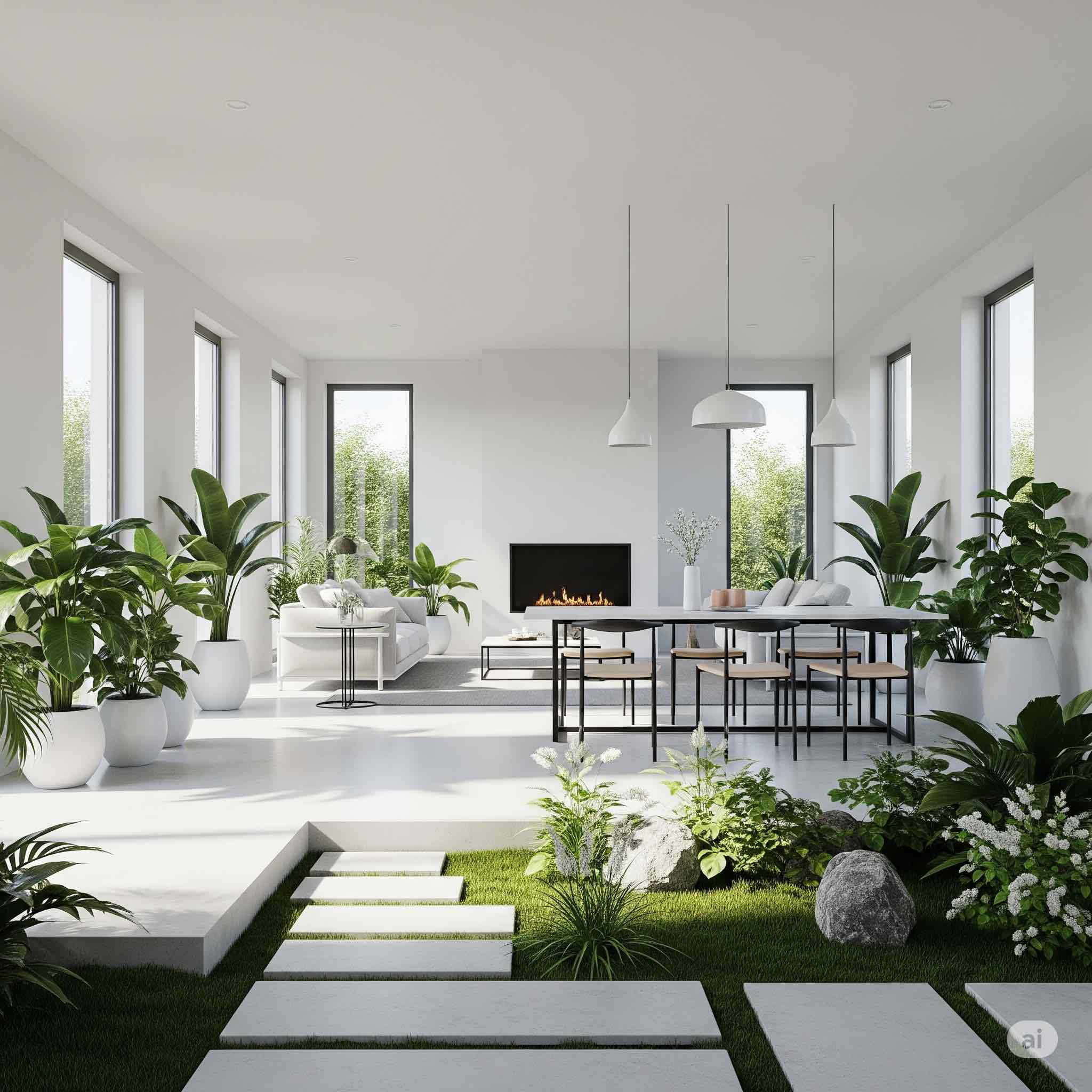 thiết kế nội thất tối giản