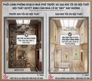 cùng một diện tích nhưng có nhà luôn rộng hơn