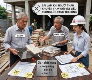 những sai lầm trong quá trình xây nhà