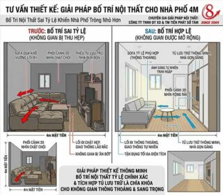 sai lầm khiến không gian bị hẹp